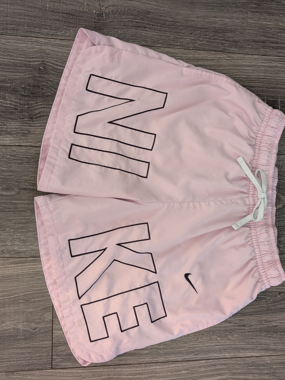 Nike Men's Light Pink Athletic Shorts with Logo